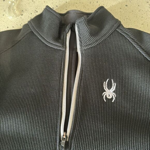 Spyder Men’s Outbound Black Jacket Outdoors Performance Fleece Lined Size L EUC - Picture 13 of 14